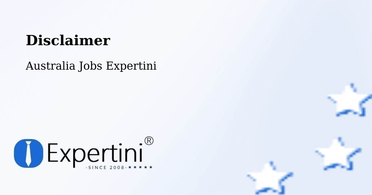 Disclaimer – Bright - Australia Jobs Expertini